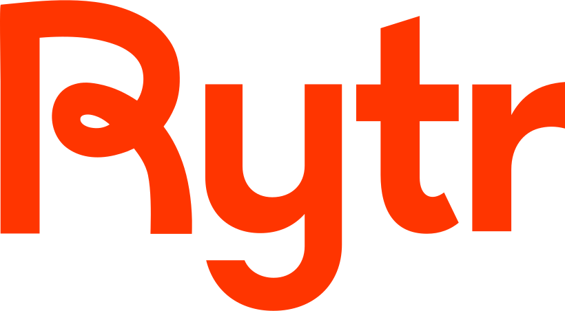 Rytr AI logo, a popular tool for fast short-form copy and social media posts.